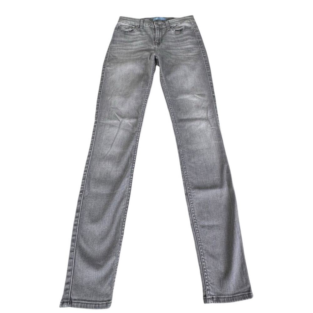 Seven For All Mankind Jeans Womens 26 Gray Denim B(Air) The Skinny Stretch